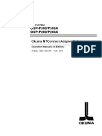 Osp-P300/P300A Osp-P200/P200A: Okuma Mtconnect Adapter Software