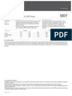 SPDR S&P Midcap 400 ETF Trust: Fund Inception Date Cusip Key Features About This Benchmark