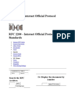 RFC 2200 - Internet Official Protocol Standards: Search The RFC Archives or Display The Document by Number