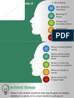 Report On Phonology, Stress and Suprasegmentals