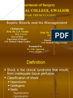 Department of Surgery G.R. Medical College, Gwalior: Septic Shock and Its Management