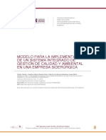 Modelo para La Implementación de Un Sistema Integrado de Gestión de Calidad Y Ambiental en Una Empresa Siderúrgica