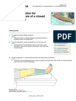 Skin Preparation For Osteosynthesis of A Closed Tibia Fracture