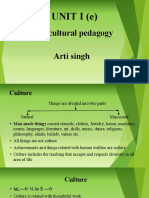 Unit I (E) : Intercultural Pedagogy