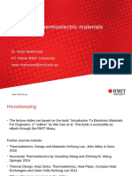 Lecture 9 Thermoelectrics Materials-Nasir