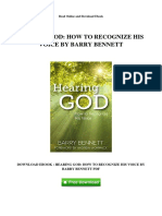 Hearing God: How To Recognize His Voice by Barry Bennett: Read Online and Download Ebook