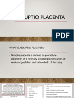 Abruptio Placenta. Final Output