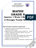 Mapeh Grade 8: Quarter 1 Week 4 Module 4 A Stronger Family Bonding