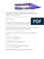 Metabolismo de Aminoacidos y Proteinas