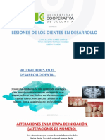 Expo Lesiones en Los Dientes en Desarrollo