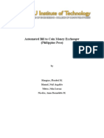 Automated Bill To Coin Money Exchanger (Philippine Peso)