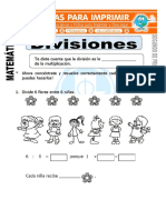 Ficha de Divisiones para Segundo de Primaria PDF