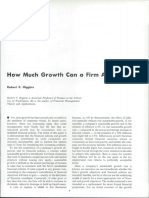 How Much Growth Can A Firm Afford?: Robert C. Higgins