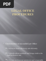 Legal Office Procedures 1