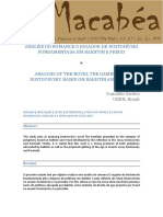 Artigo - Análise O Jogador Dostoiévski PDF