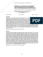 On The Lipid Profile of Hyperlipidemia Model-Rat (Rattus Novergicus) )