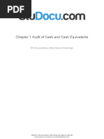 Chapter 1 Audit of Cash and Cash Equivalents PDF