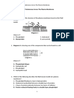 Ans Chapter 3 Movement of Substances Across The Plasma Membrane