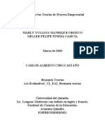 Resumen de Las Teorías de Proceso Empresarial