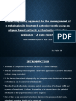 Multidisciplinary Approach To The Management of A Subgingivally Fractured Tooth