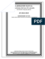 Electronic Devices & Circuits: Laboratory Manual