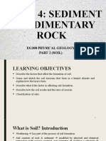 Topic 4: Sediment & Sedimentary Rock: Eg208 Physical Geology (SOIL)