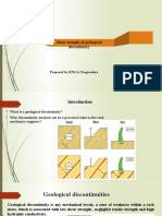 Shear Strength of A Discontinuity.-1