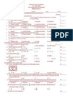 Mathematics 7 Final Examination - New1