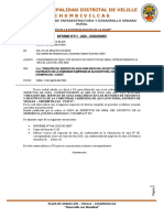 Informe # Conformidad Infraestructura Supervisor de Obra