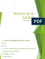 Historia de La Calidad