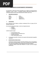 Informe de Lev. Topografico