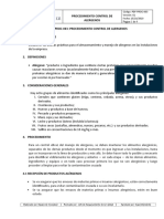 Pdf-Proc-003 Control de Alergenos