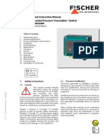 DE38#######KR###: Data Sheet and Instruction Manual DE38 Digital Differential Pressure Transmitter / Switch