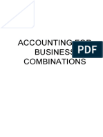 Acctg For Business Combination - Second Lesson PDF