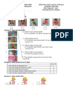 Phòng Gd&Đt Huyện Điện Biên Trường PTDTBTTH Số 1 Mường Nhà Kiểm Tra Chất Lượng Cuối Kì Ii NĂM HỌC 2014-2015 Môn Tiếng Anh - Lớp 5 (Thời gian làm bài: 40 phút)