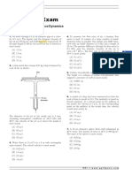 Diagnostic Exam: Topic III: Fluid Mechanics/Dynamics