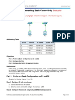 2.7.6 Packet Tracer - Implementing Basic Connectivity - ILM