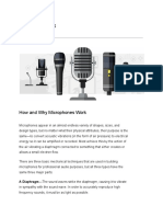 #Microphones: A Diaphragm - The Sound Waves Strike The Diaphragm, Causing It To Vibrate