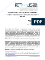 O COMÉRCIO ELETRÔNICO COMO FERRAMENTA DE VENDAS NO Mercado PDF