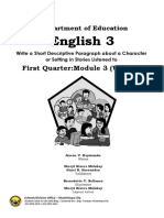 English 3: First Quarter:Module 3 (Week 3)