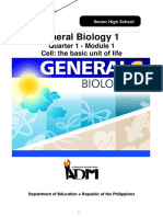 General Biology 1: Quarter 1 - Module 1 Cell: The Basic Unit of Life