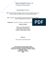 AA5 Evidencia 6 Propuesta Plan Maestro y Estrategias de Distribución Logística