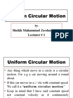 Uniform Circular Motion Leocture 1