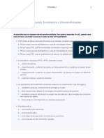 Teste - Unidade 1 - Crescimento Económico e Desenvolvimento PDF