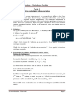 Cours Statistique Double Coordination MI (Corrigé) PDF