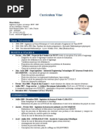 Curriculum Vitae: Cursus Universitaire