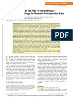 A Meta-Analysis of The Use of Nonsteroidal Antiinflammatory Drugs For Pediatric Postoperative Pain