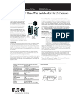 NPN and PNP Three Wire Switches For File E51 Sensors: Installation Instructions P17334