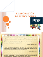 Elaboración de Indicadores