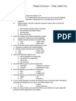 Chapter Exercises - Value Added Tax: VAT Exempt Transactions